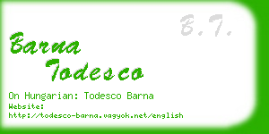 barna todesco business card